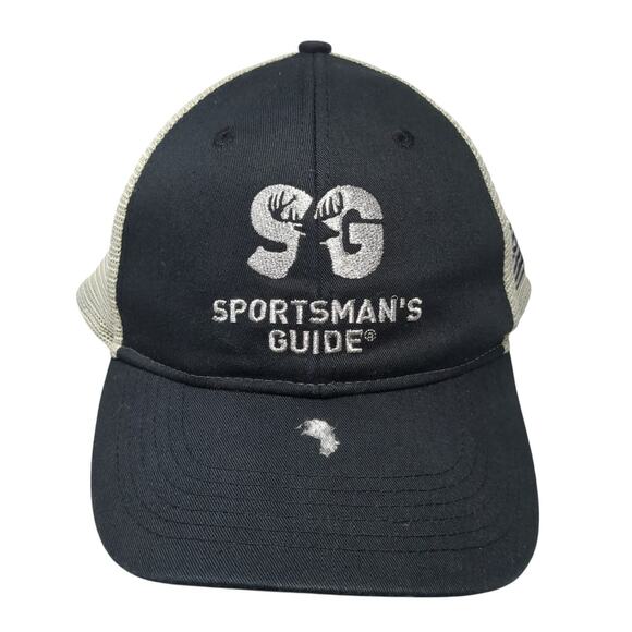 SG Sportsman's Guide Trucker Cap Black OS Adjustable Mesh Back Outdoor Cap - Picture 1 of 9
